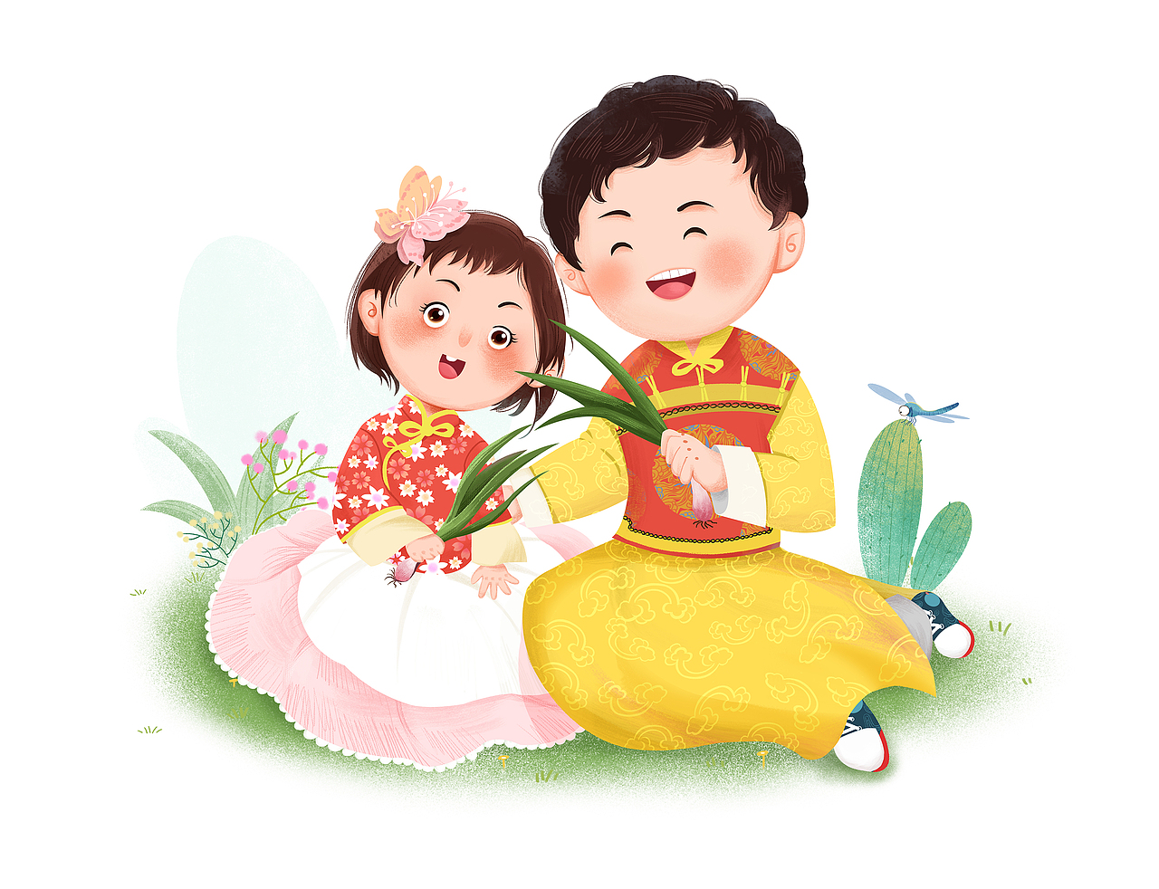 人物图（图ZMjU1MTI0OTIw） - 儿童插画 - 站酷设计师春秋笔绘原创素材 - 站酷ZCOOL