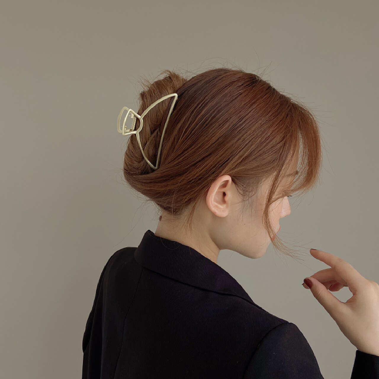 韩版流行新款大号领结抓夹盘发夹简约时尚妈妈夹发夹盘发器-阿里巴巴