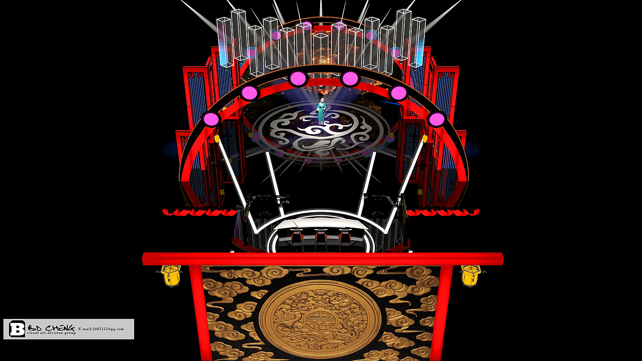 秦腔秀舞台设计