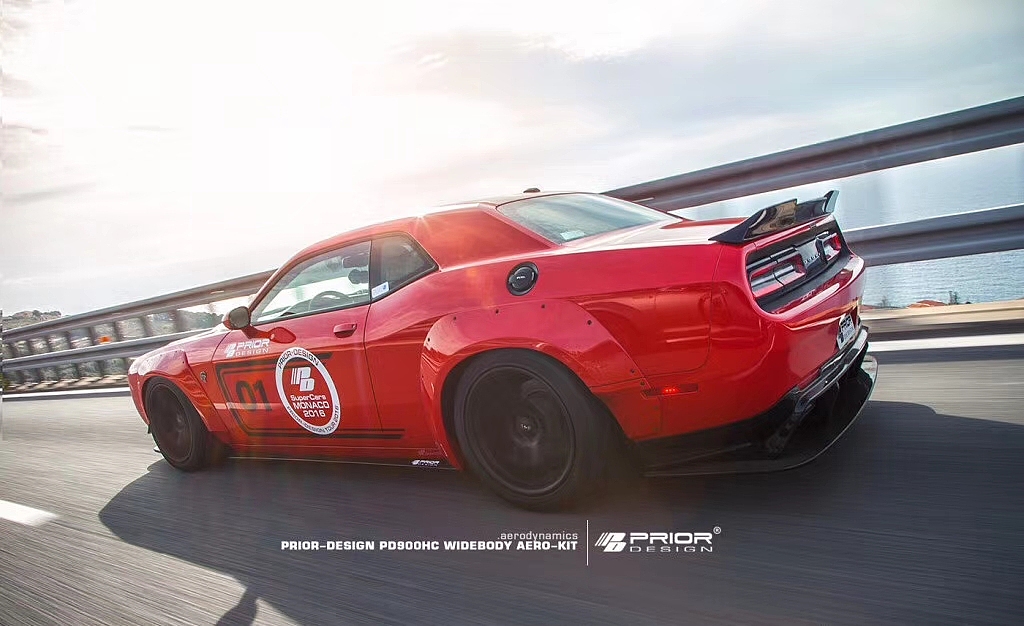 道奇挑战者改装升级pd前唇后唇侧群尾翼机盖