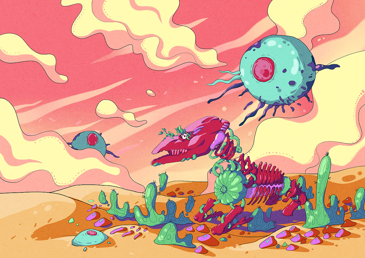 #2020青春答卷#“我们的世界”插画设计