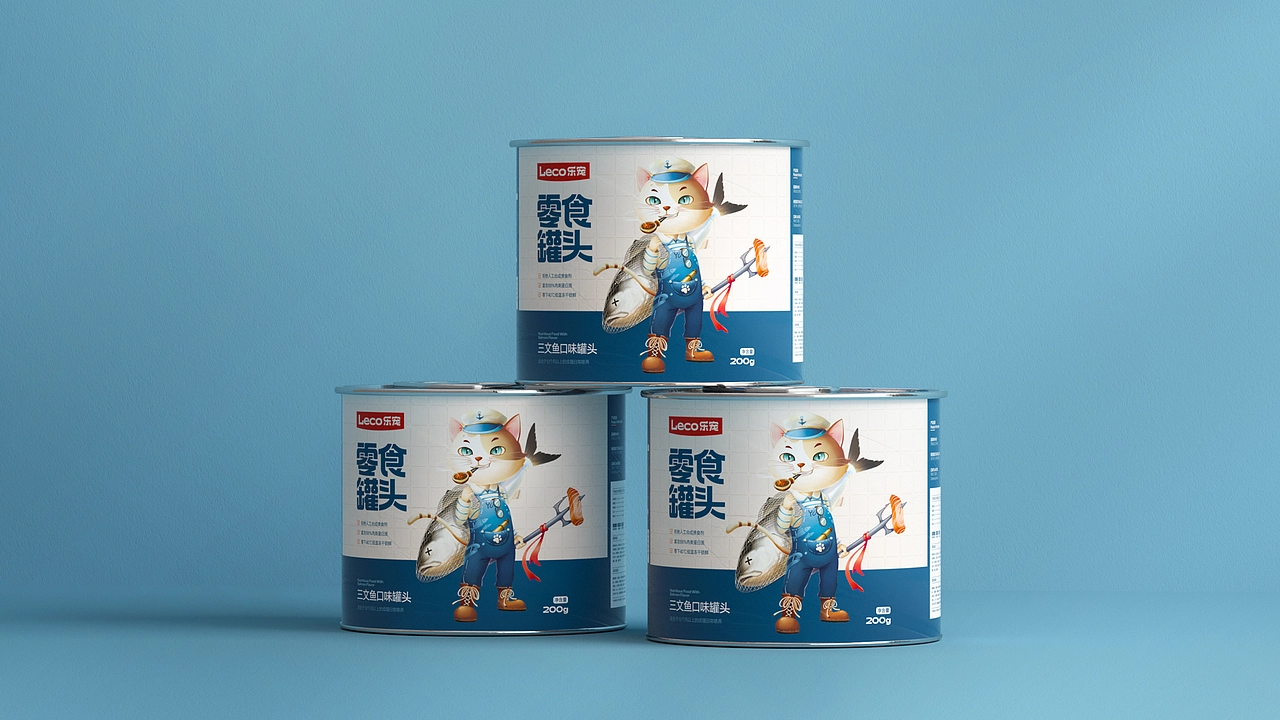 乐宠猫粮包装设计