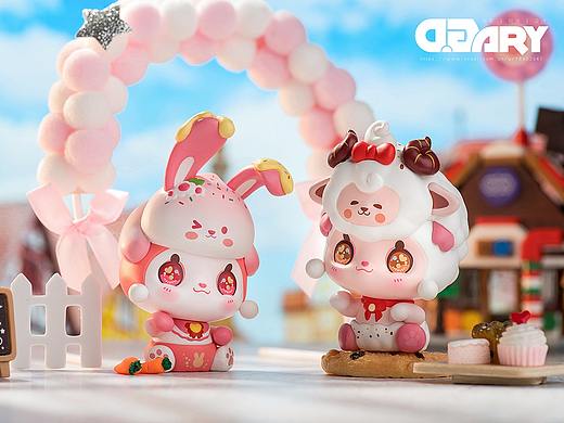 喵家萌星萌萌喵动物甜点系列盲盒手办拍摄