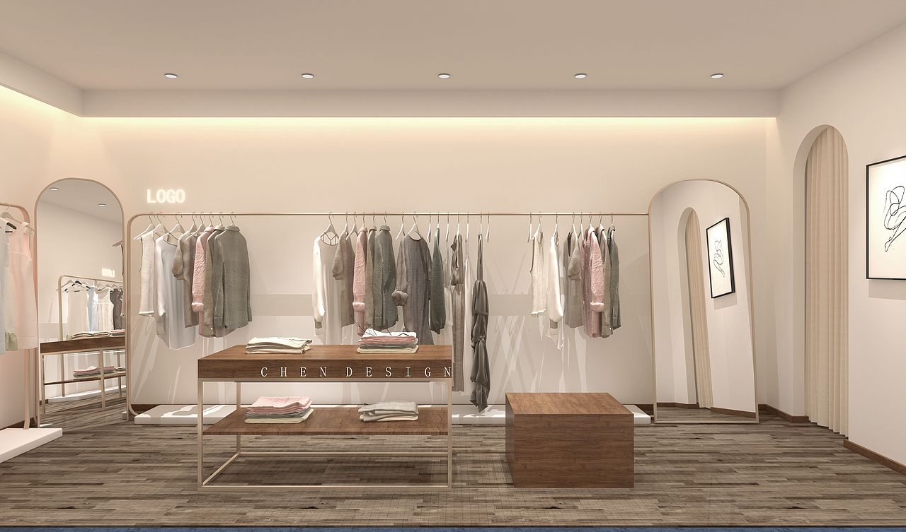 服装店设计、韩式服装店。