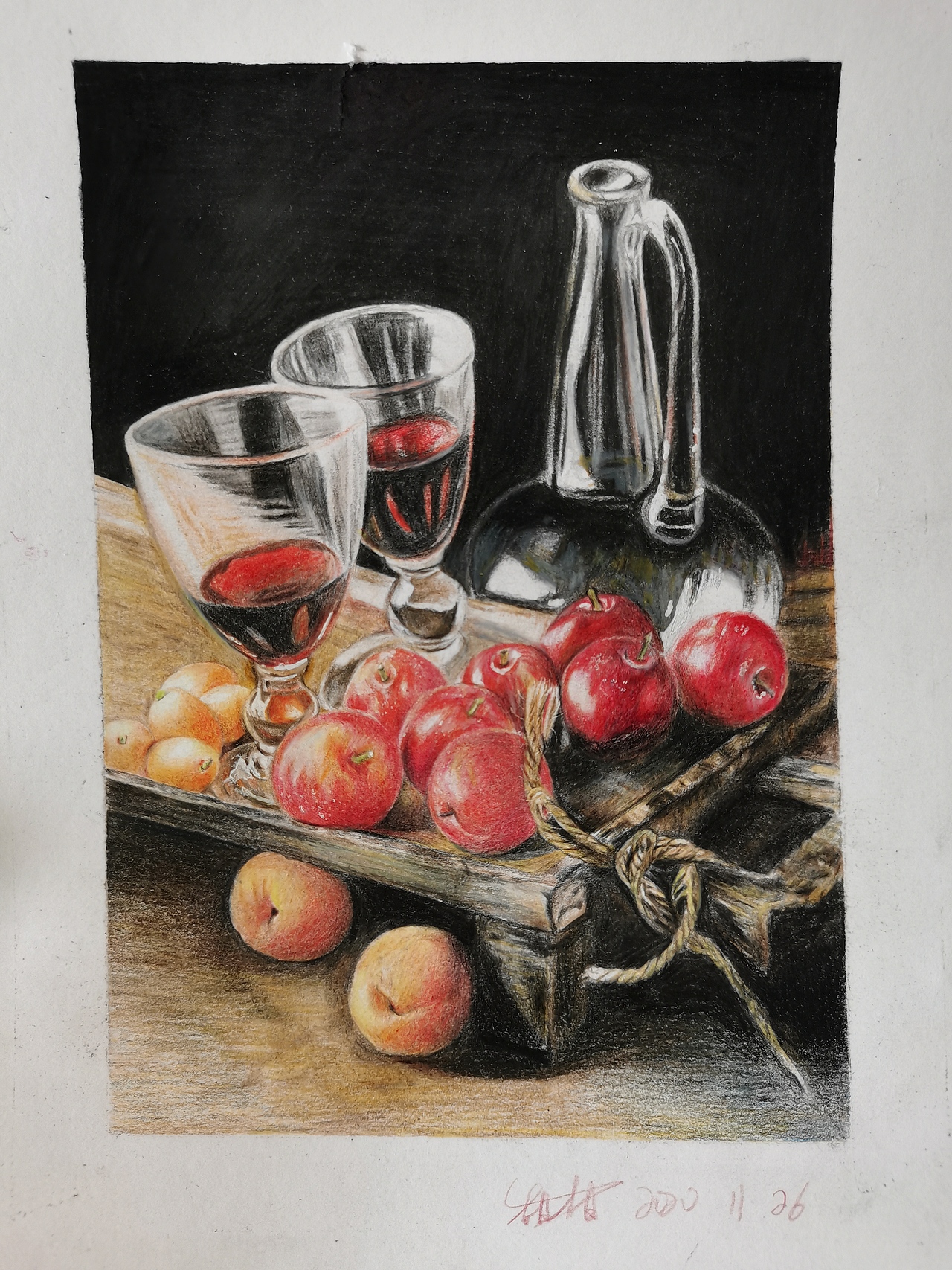 彩铅,辉柏嘉绘画,静物组合,花卉,水果,甜品深圳/ui设计师/2年前/56