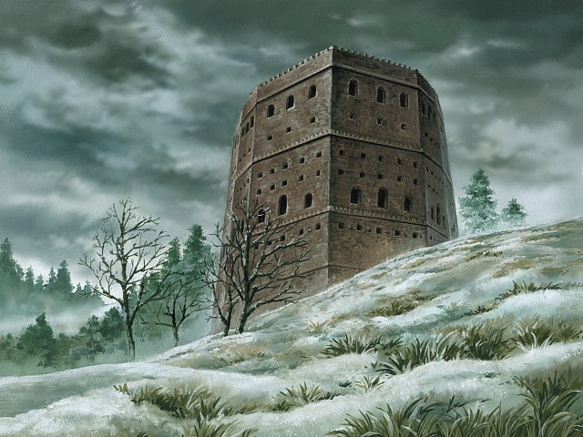 【场景 - 原画】城堡|插画|游戏原画|银雪胜苓洁 - 临摹作品 - 站酷