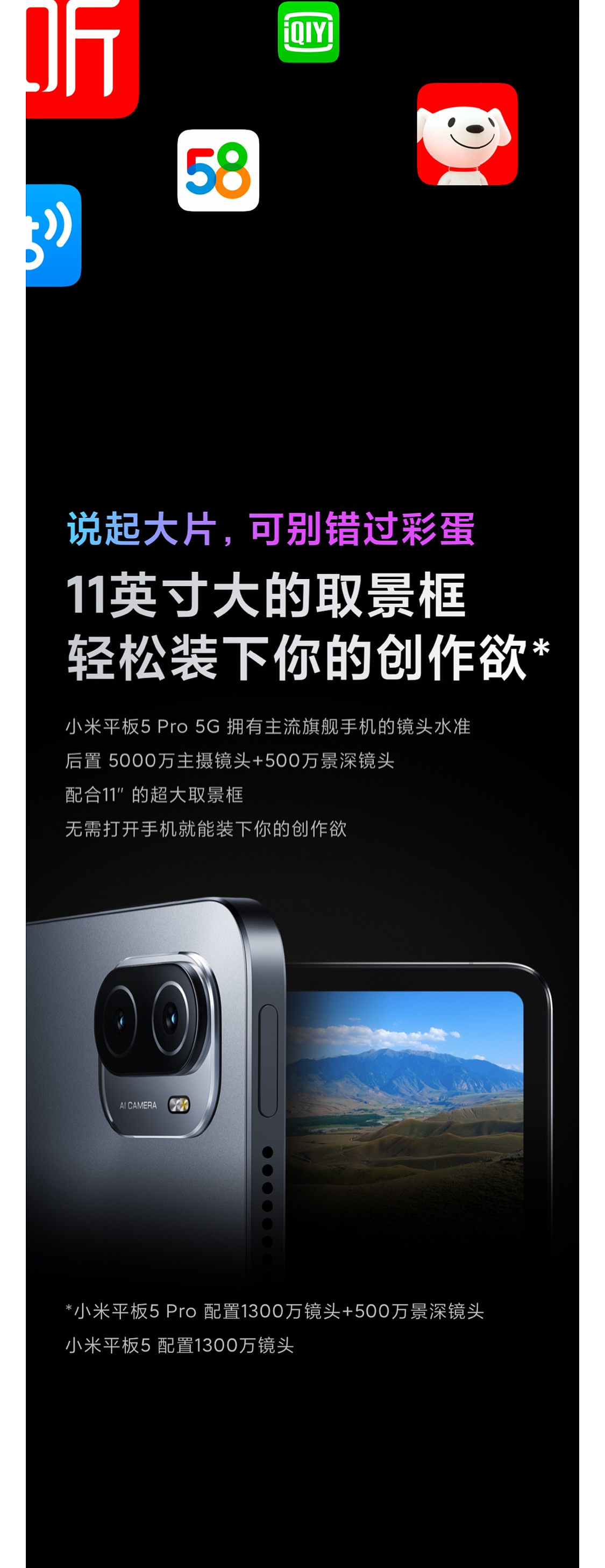 小米平板Pad5 发布会级微信推文 SVG交互图文