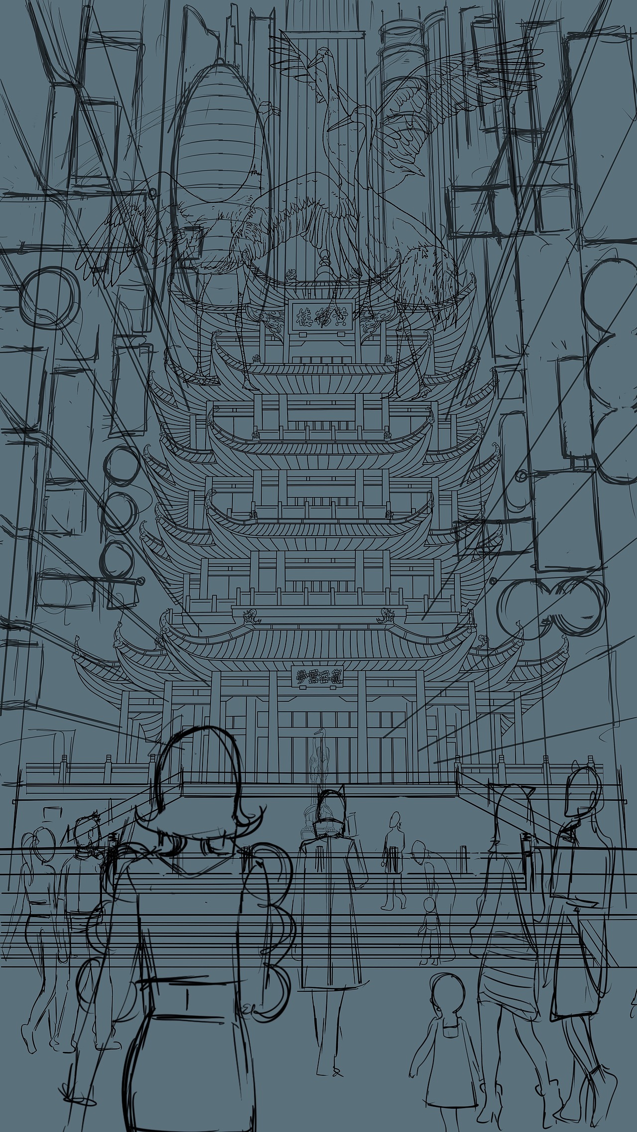 城市海报（图ZMjIzMjk2NzQw） - 商业插画 - 站酷设计师养牛村村长原创素材 - 站酷ZCOOL