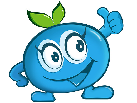 蓝莓果表情动效