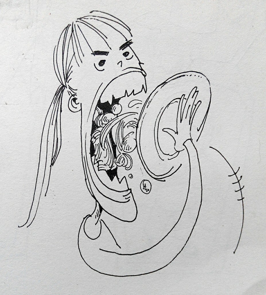 最近在速写本上画的日常每幅图背后都是有趣的小故事23ω23