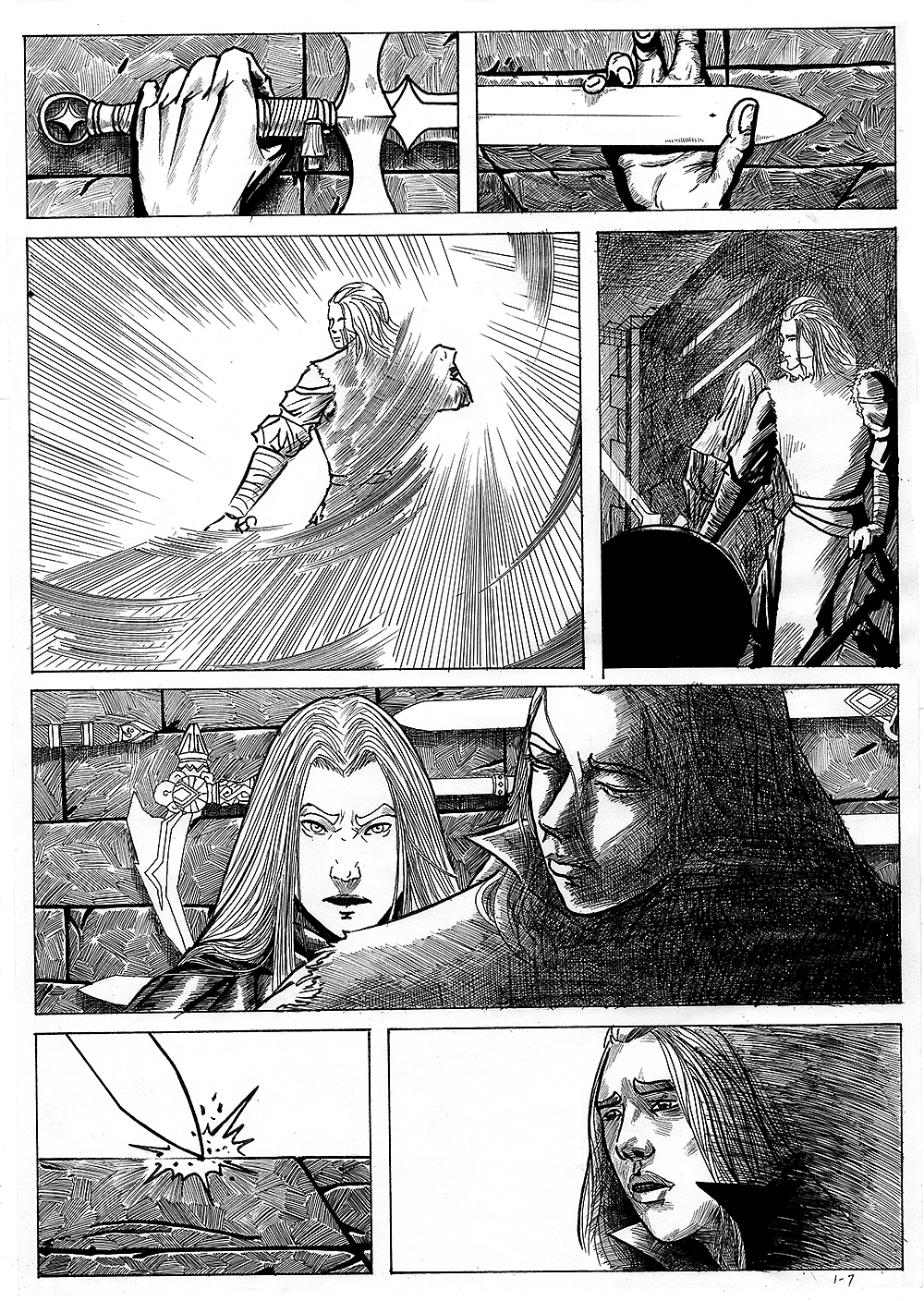 【黑暗之潮】之前的漫画线稿（图ZNTQ5ODEzMDA=） - 单幅漫画 - 站酷设计师推拉原创素材 - 站酷ZCOOL