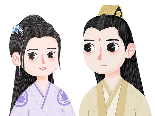 這一對愛侶（個人主頁-ZMzg0MjYxMDQ=） - 創(chuàng)作習作 - 站酷設計師麥角原創(chuàng)素材 - 站酷ZCOOL