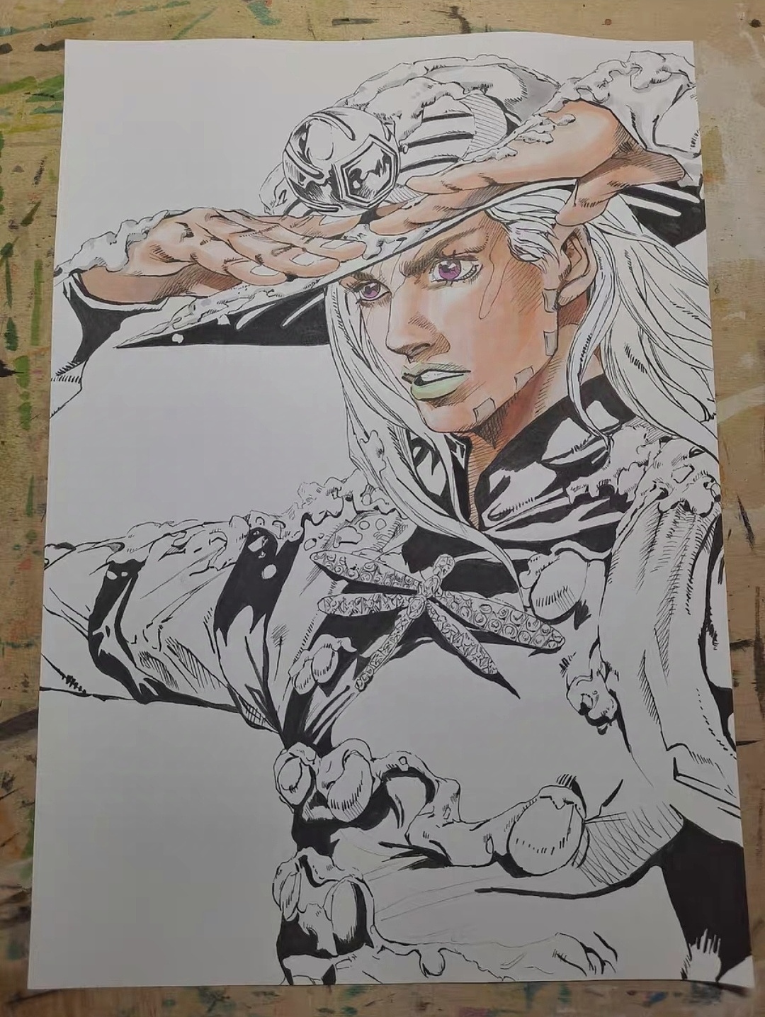 【JOJO】马克笔手绘sbr杰洛装饰画(图ZMzc2NDY0MTQ0) - 其他动漫 - 站酷设计师湖泊霜雪原创素材 - 站酷ZCOOL
