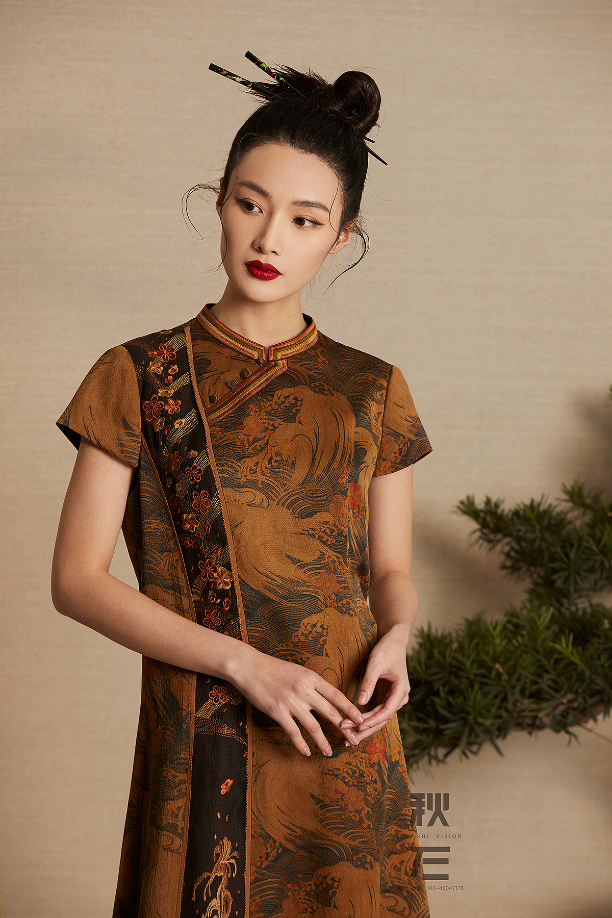 香云纱女装连衣裙拍照杭州淘宝摄影电商摄影秋石摄影