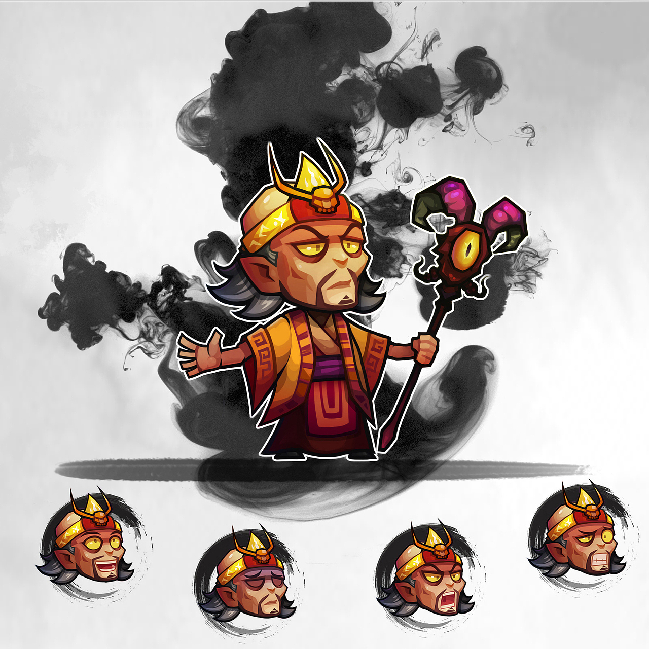 卡通q版三国角色设计