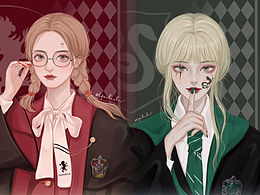哈利波特各个学院的女孩