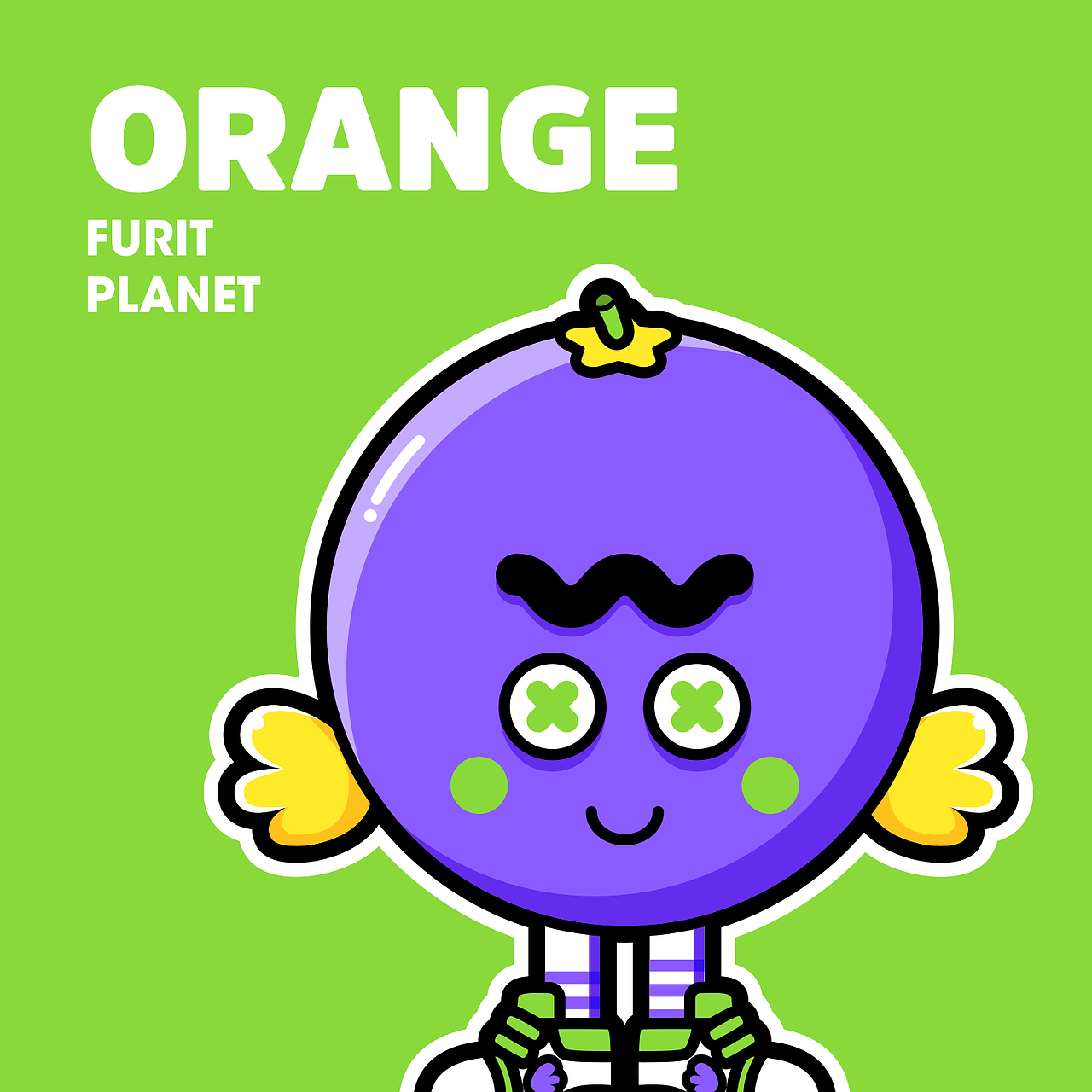 原创ip形象设计水果星球fruitplanet