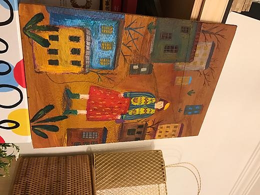 油画棒风格插画作品