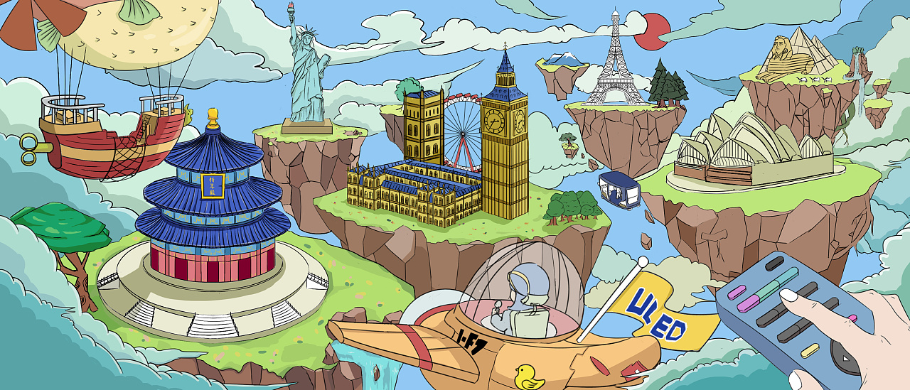 uled环游世界|平面|海报|聪明的起司面包 - 原创作品 - 站酷 (zcool)