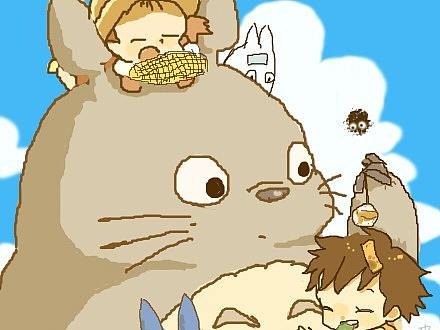 每日一涂1/100--(2018.2.28)描摹龍貓圖（個(gè)人主頁-ZMjYyNzMyNTI=） - 創(chuàng)作習(xí)作 - 站酷設(shè)計(jì)師pikajuan原創(chuàng)素材 - 站酷ZCOOL