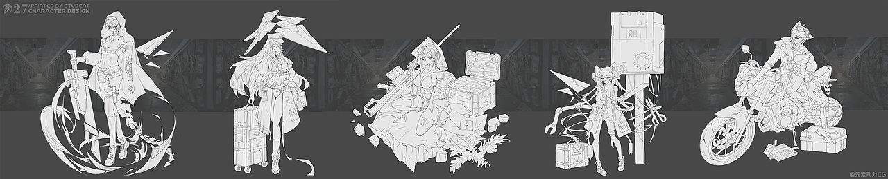 元素动力 | 学员角色设计小稿作业vol.II