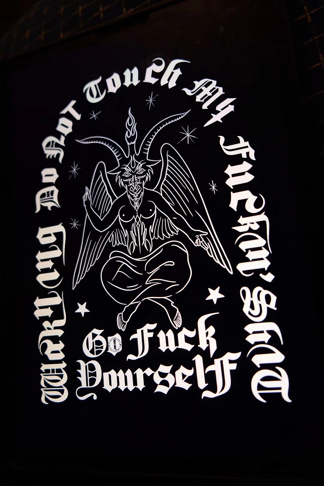 dark style design tattoo motorcycle gang