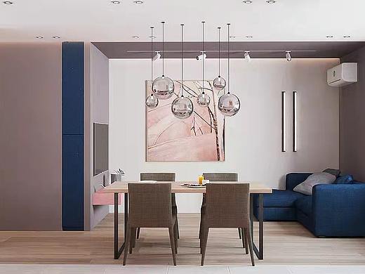 粉色系搭配少女系，清新风格装修设计