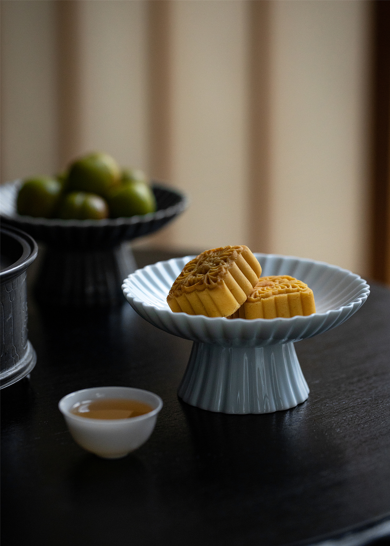 陶瓷茶点盘/茶道茶具配件/小果盘