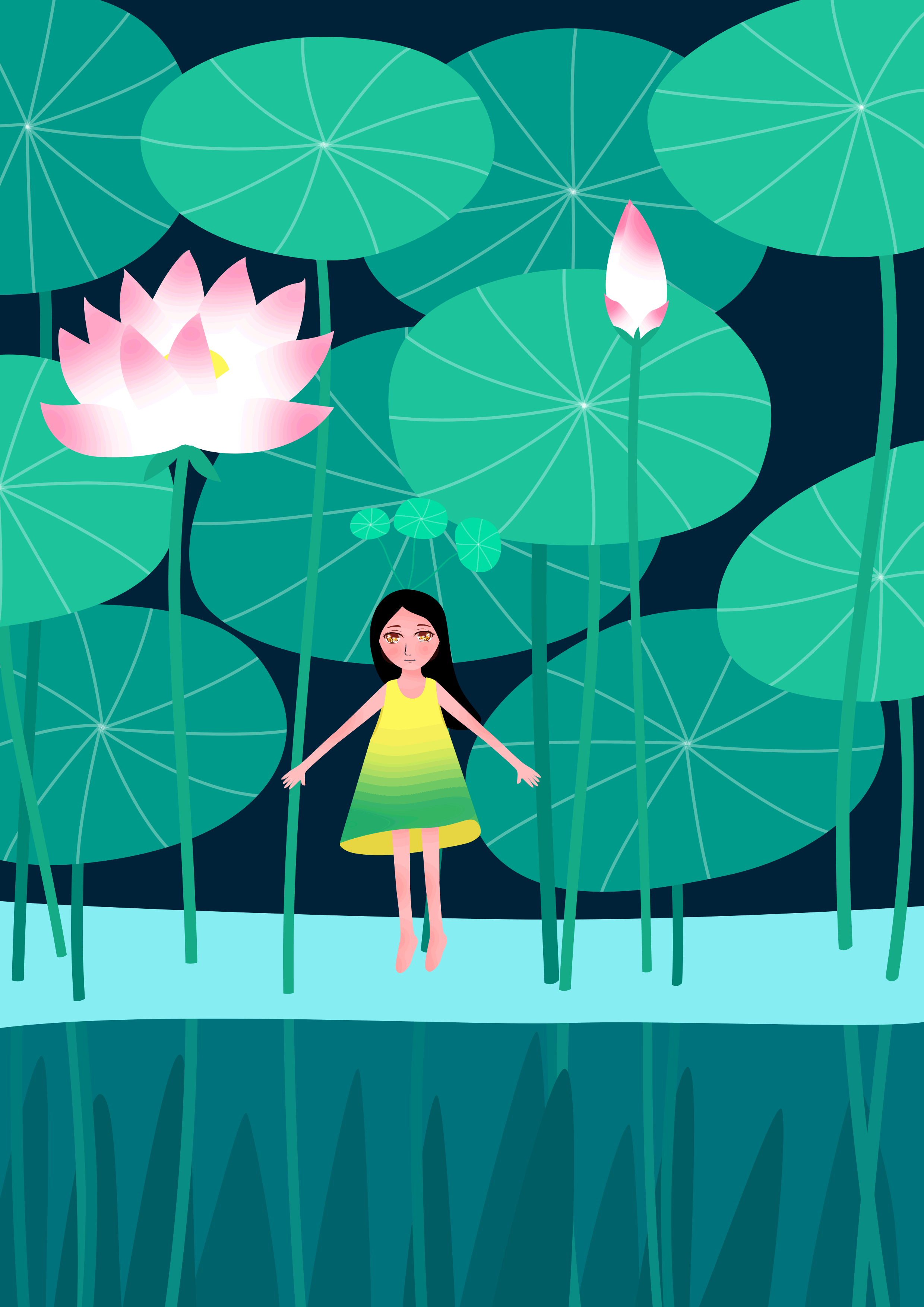 【夏】（图ZMTYzMjI2NDE2） - 创作习作 - 站酷设计师木灵栖原创素材 - 站酷ZCOOL