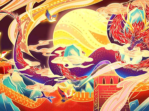 万里长城千里龙腾