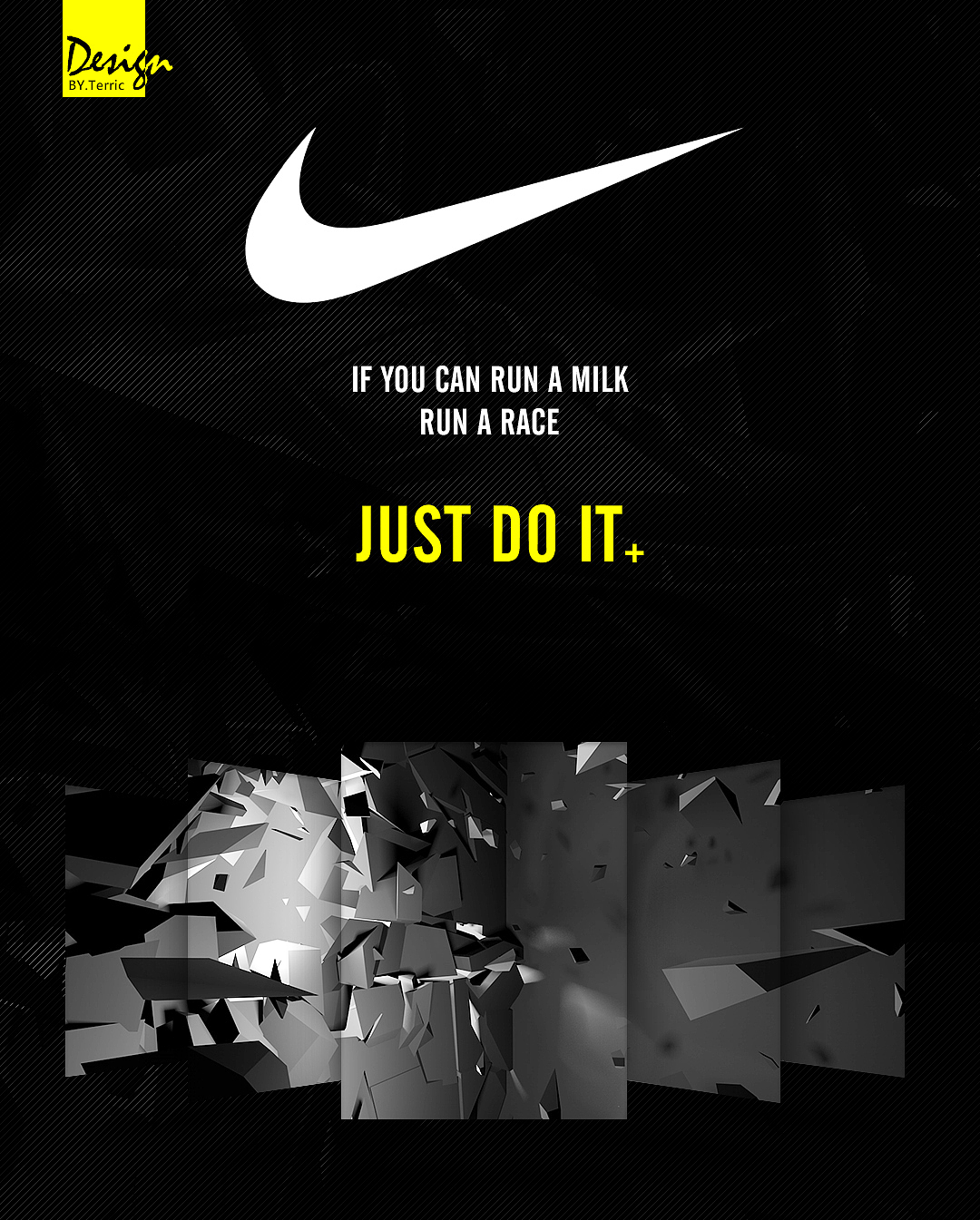 nike 海报 丨 cinema 4d