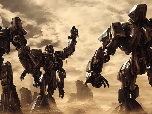 #AI创作实验室#机甲战士的三角恋