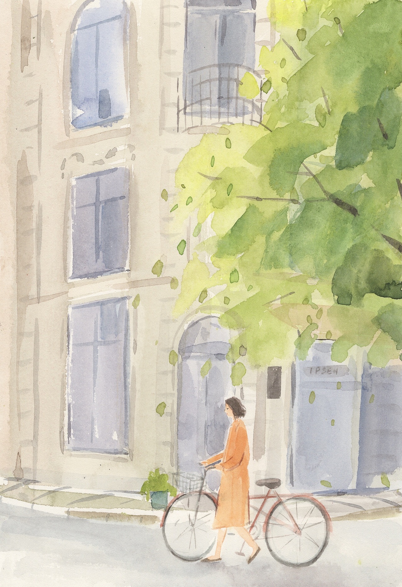 林田水彩|春天来临的瞬间