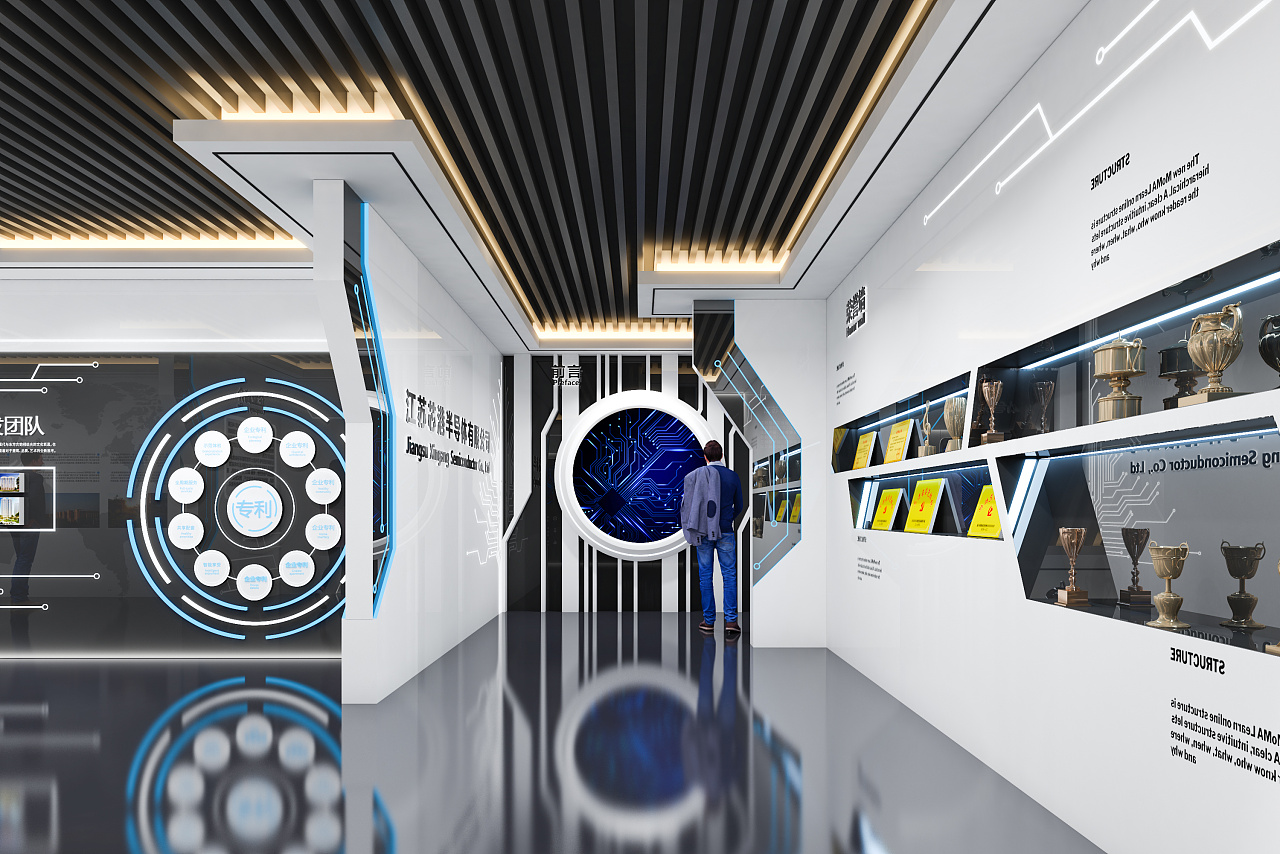 现代科技展厅|空间|展陈设计|1992效果图汉堡 - 原创作品 - 站酷