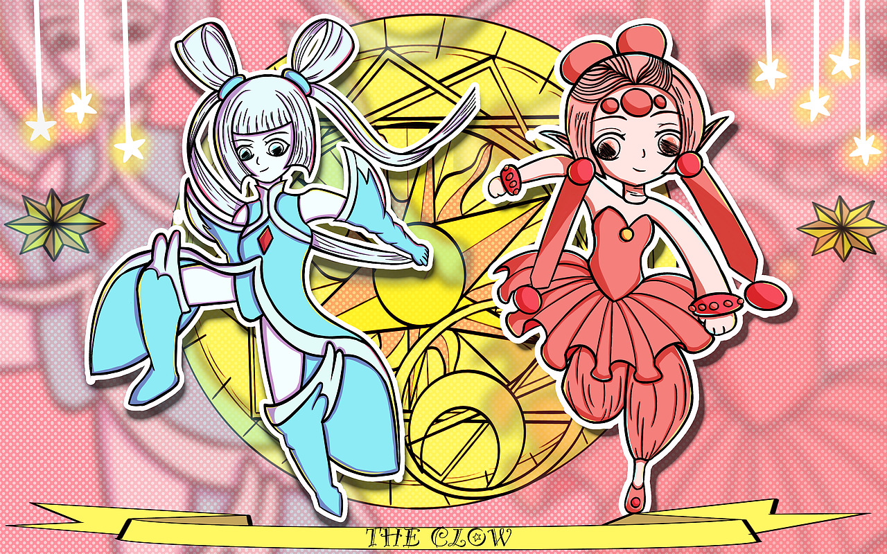 新銳國潮版百變小櫻魔術卡（圖ZMzA0NTYyNDMy） - 新銳潮流插畫 - 站酷設計師小雨星點點原創(chuàng)素材 - 站酷ZCOOL