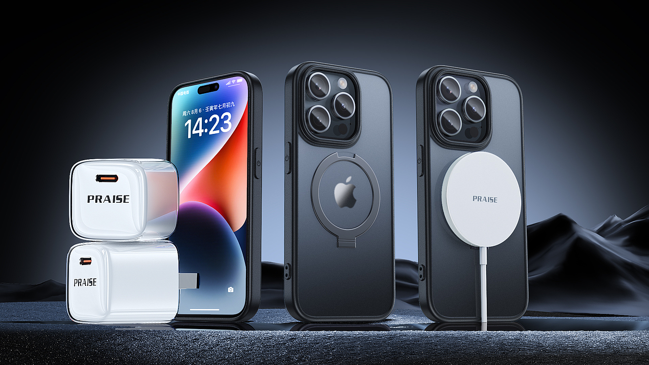 支点手机壳 小冰块充电器 三维渲染图 3D（图ZMzU3Nzg0MTQw） - 产品 - 站酷设计师一顿三碗大米饭原创素材 - 站酷ZCOOL