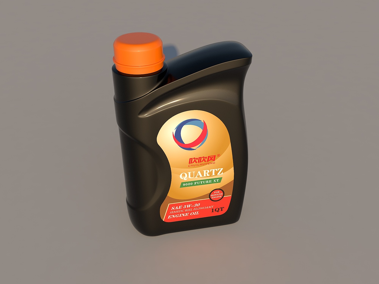 机油瓶3D模型设计