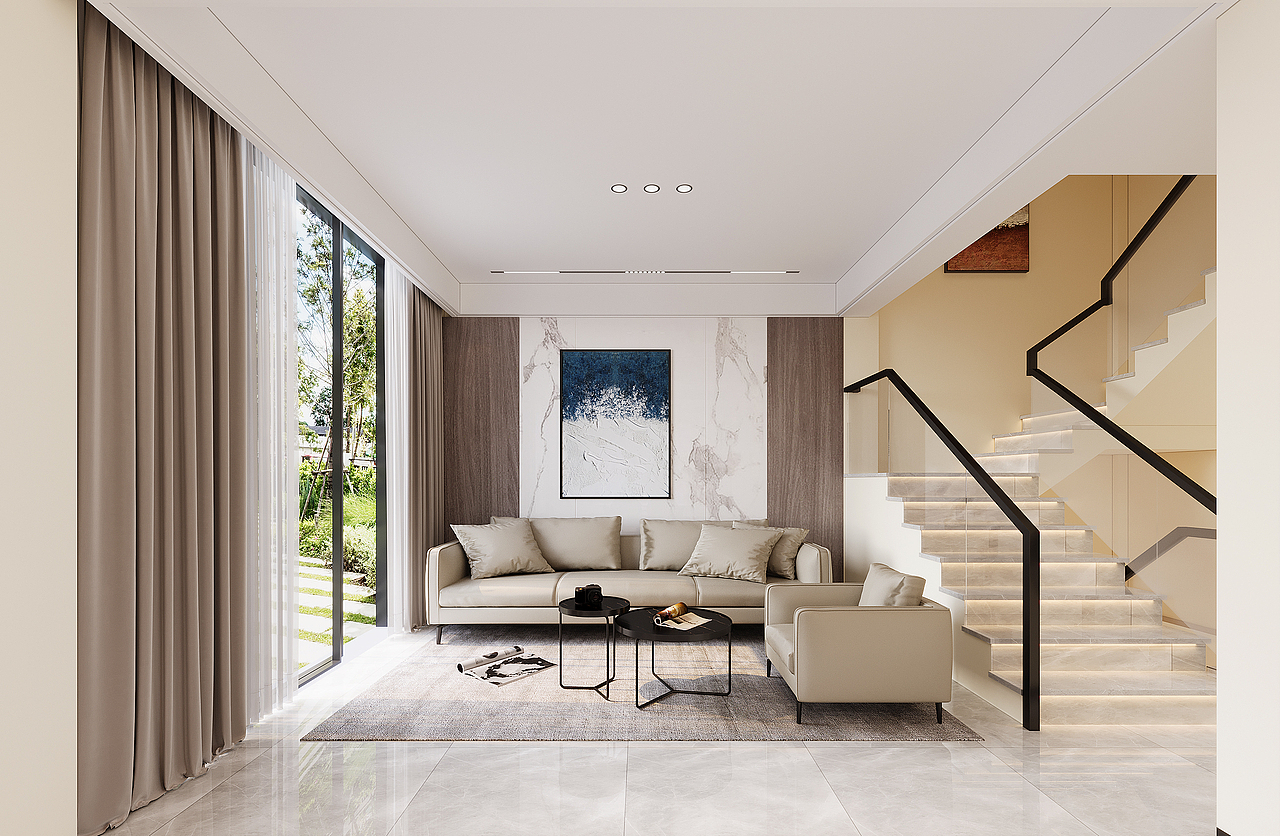 现代风格装修,款式简洁、实用大方（图ZMzUzMTM3MzA0） - 家装设计 - 站酷设计师楚湘爱设计原创素材 - 站酷ZCOOL