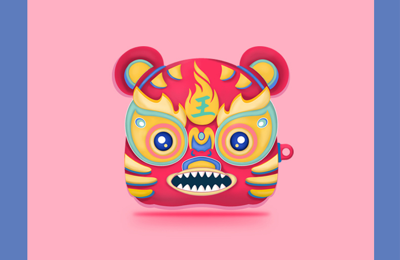 虎悦耳机套（图ZMjg3NjI4NzY4） - 生活用品 - 站酷设计师咔咔空咔咔原创素材 - 站酷ZCOOL