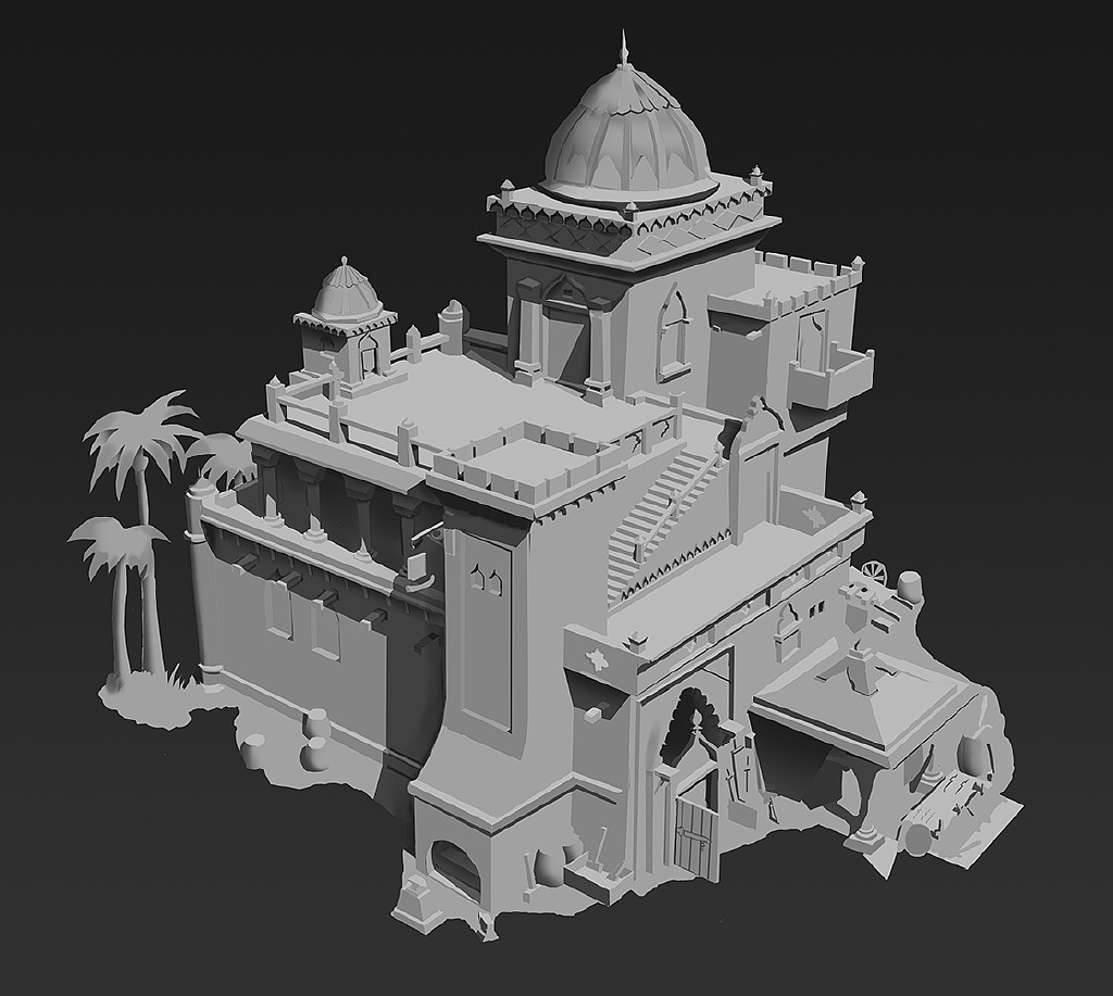 【铁皮人CG艺术】场景班光影体块设计练习（非商用）（图ZMjUyNjU1MjIw） - 概念设定 - 站酷设计师铁皮人CG艺术原创素材 - 站酷ZCOOL