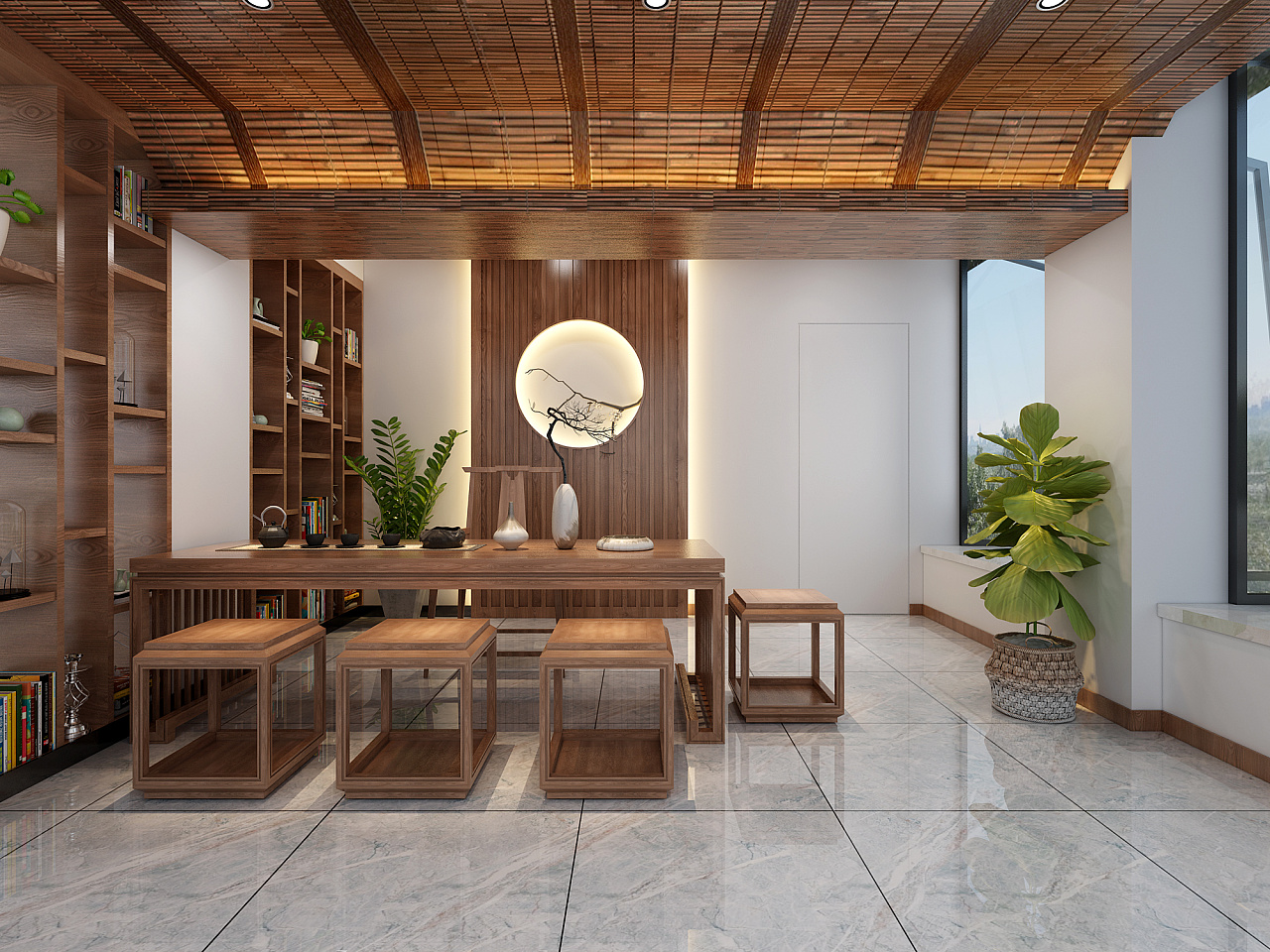 茶室 - 其它风格一室装修效果图 - 陈叶设计效果图 - 每平每屋·设计家