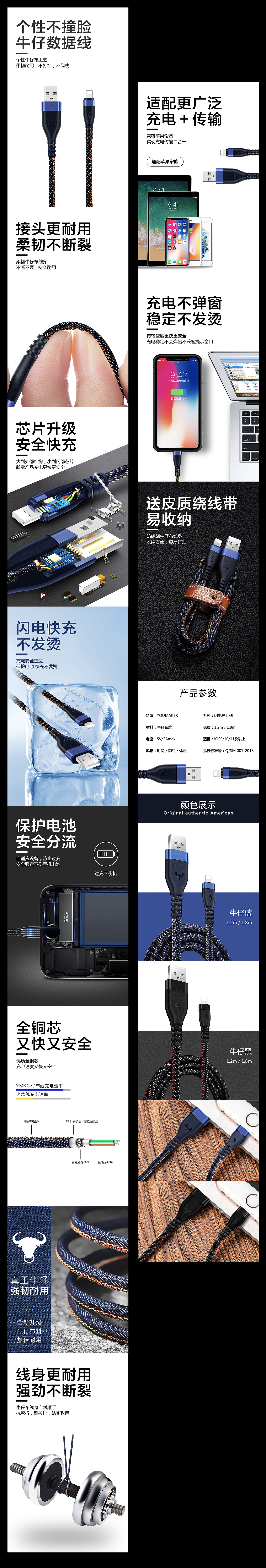 苹果数据线页面设计