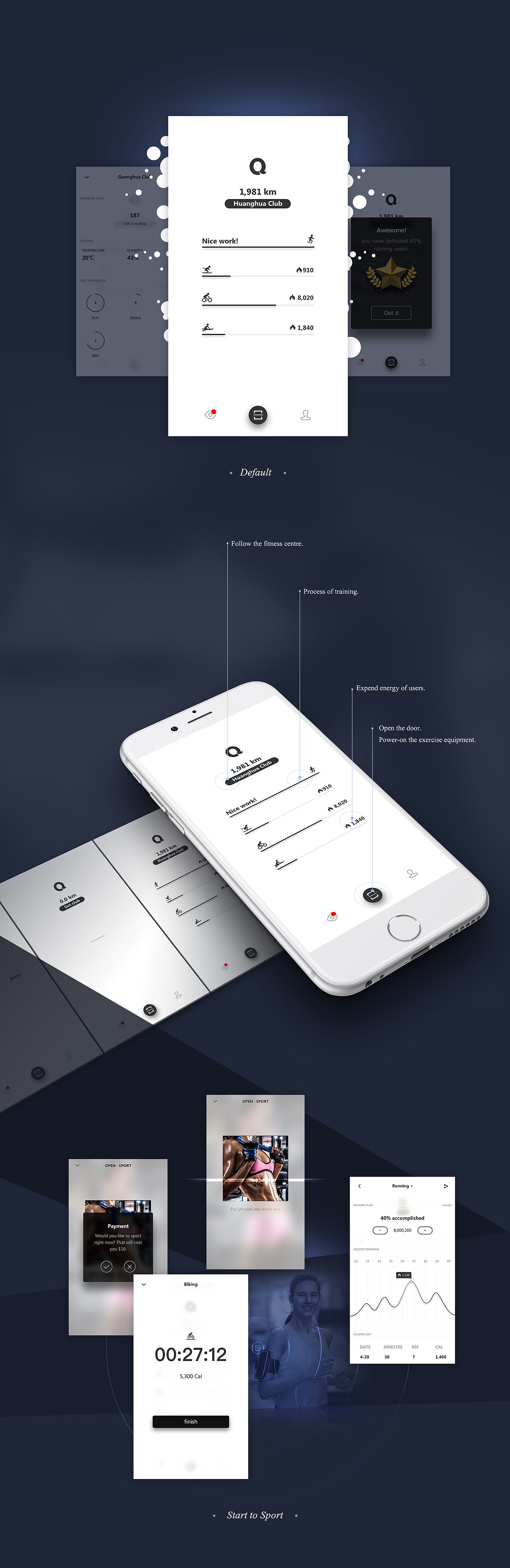 共享健身项目UI Design（图ZODA4OTU1NzI=） - APP界面 - 站酷设计师讲究工夫原创素材 - 站酷ZCOOL