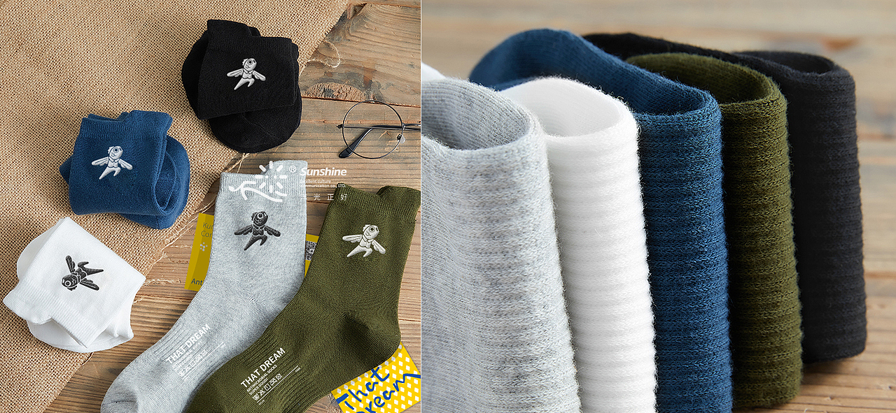 包装 包装设计 潮玩LOGO 潮牌LOGO 服装 袜子 包装 vi