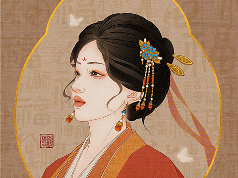 中国风人物头像