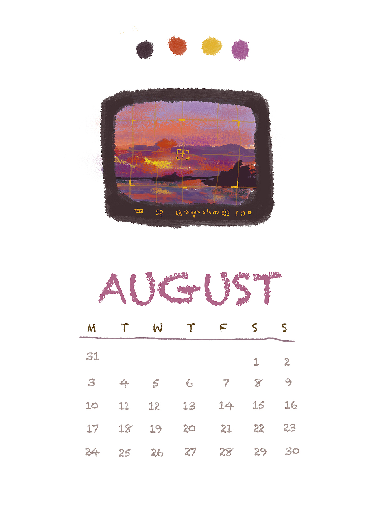 窗·口 月历（图ZMjAxNDM2NjE2） - 创作习作 - 站酷设计师E1noch原创素材 - 站酷ZCOOL