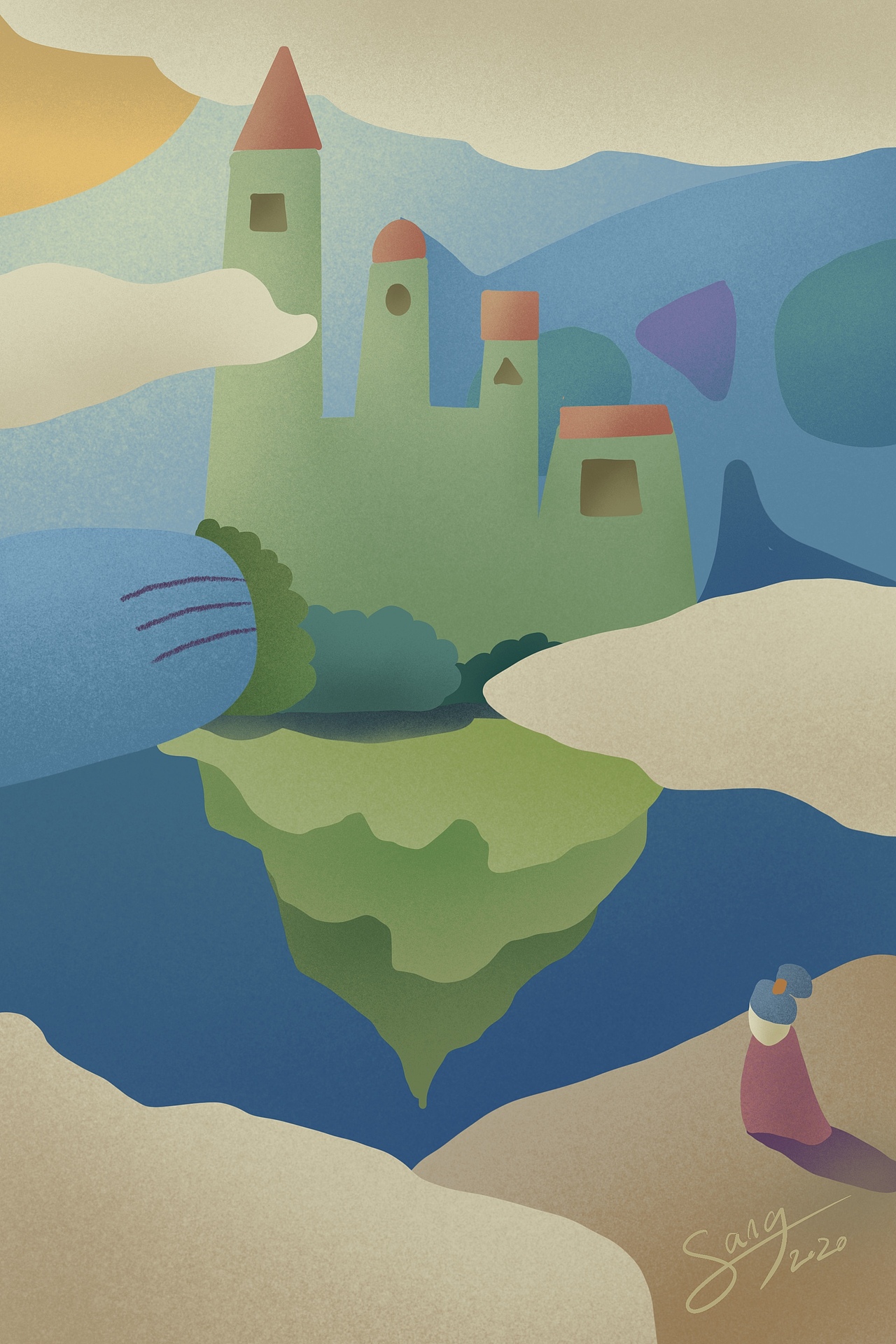 白日梦|插画|创作习作|mrsang的奇思怪想_原创作品-站酷zcool