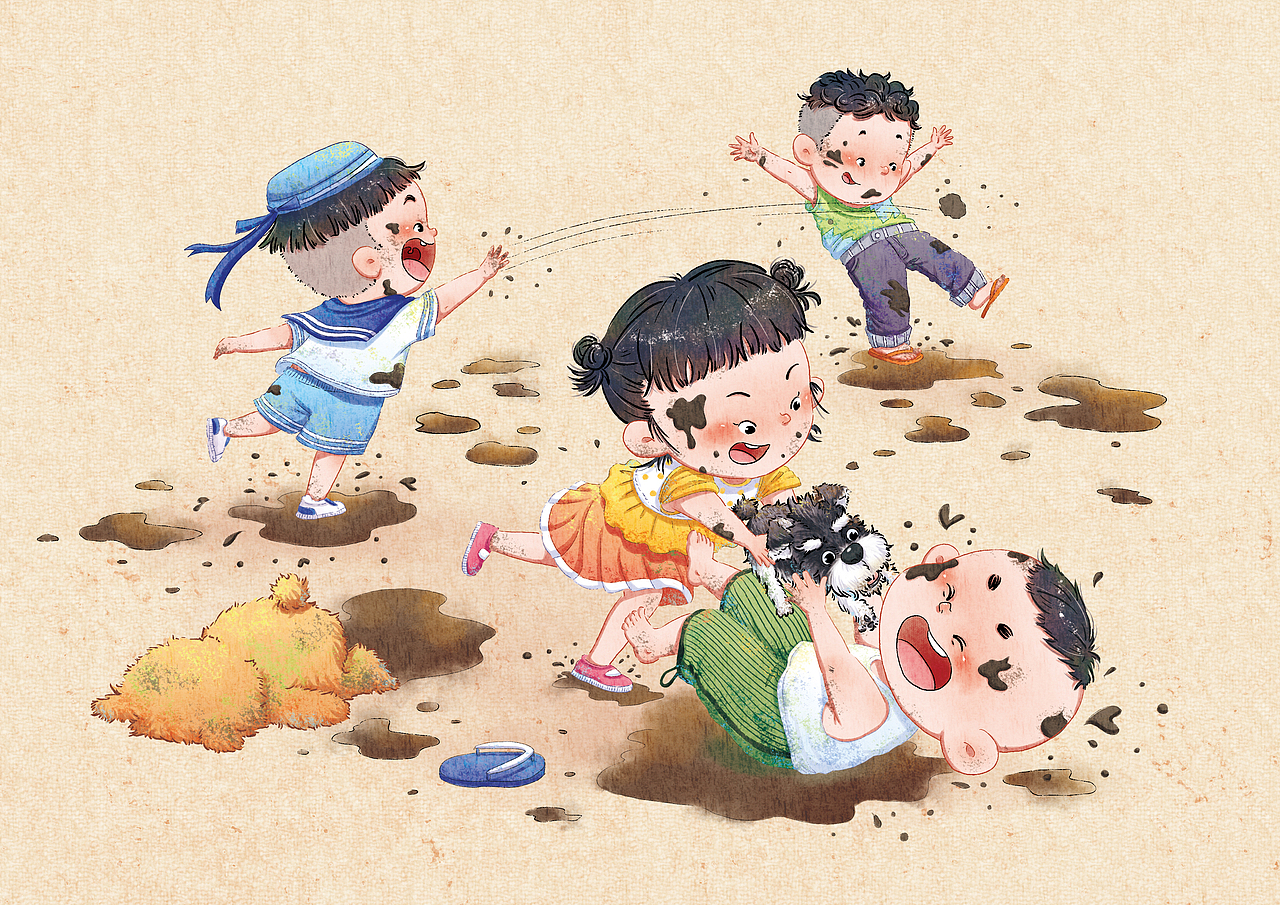 小乐趣（上）（图ZMTgyNTA4MjA0） - 儿童插画 - 站酷设计师陈楠MUtouNAN原创素材 - 站酷ZCOOL