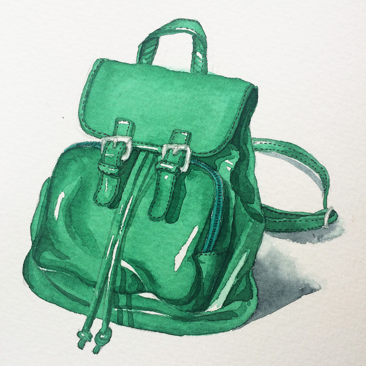 水彩画了十三个包包,这叫吃饱了撑的