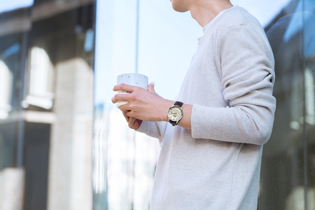 精工手表佩戴图拍摄